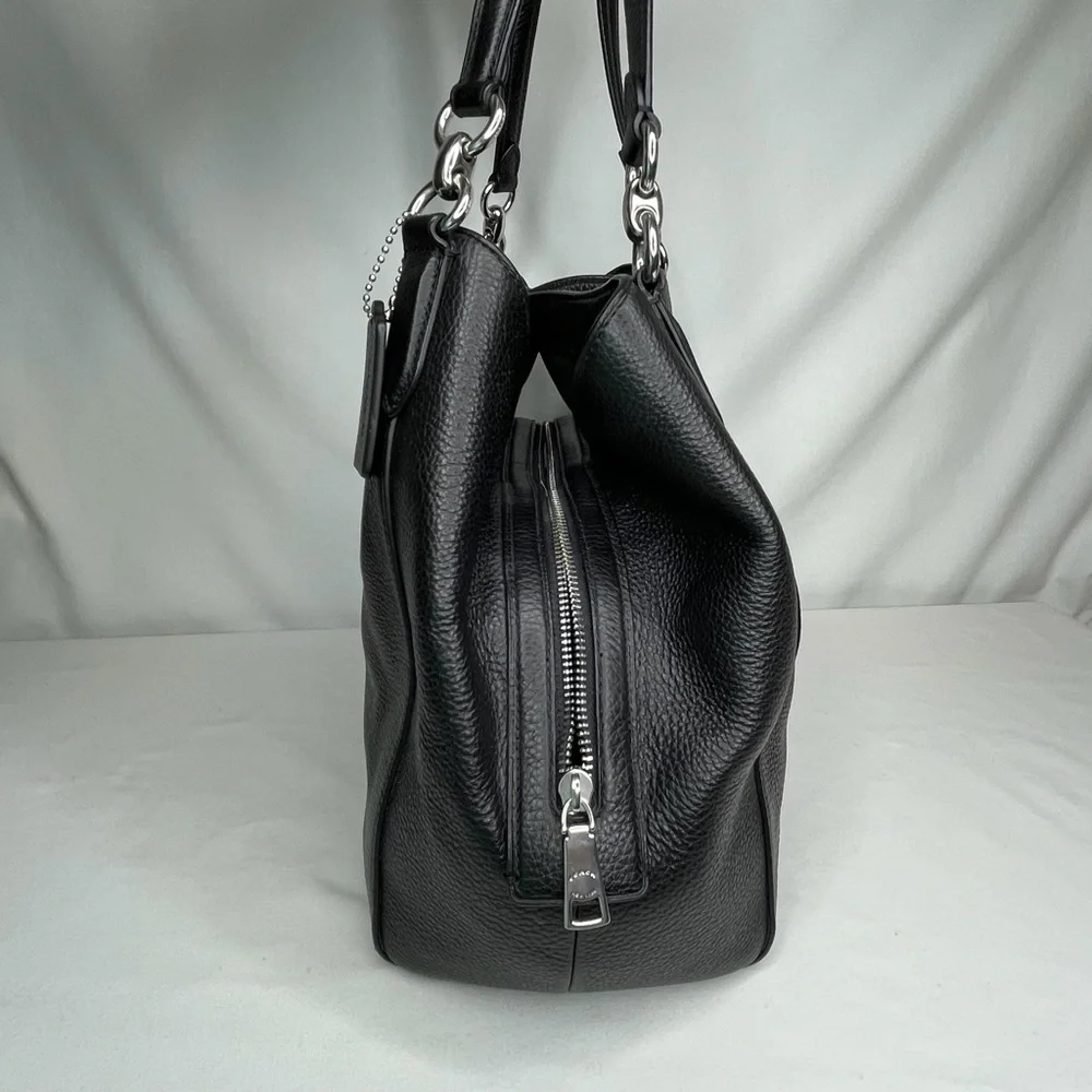 Coach Black Leather Shoulder Bag - Picture 16 of 16